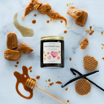 Karmelowe love - świeca sojowa