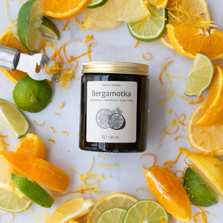 Bergamotka i Pomarańcza - świeca sojowa
