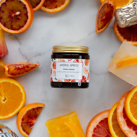 Aperol Spritz - świeca sojowa