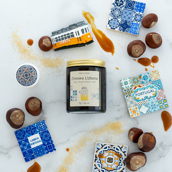 Zimowa Lizbona - świeca sojowa