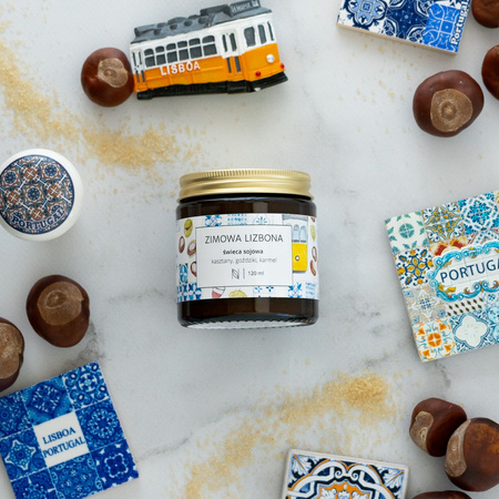 Zimowa Lizbona - świeca sojowa